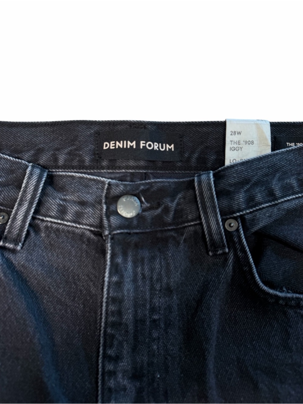 Aritzia Denim Forum The ’90s Iggy Low Rise Baggy Jeans 28 Stained - Picture 5 of 13